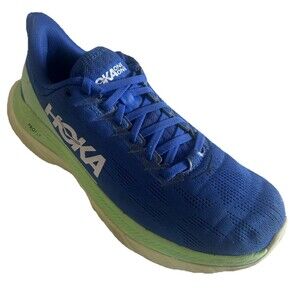 Hoka One One Mach 4 Shoes Mens Size 8D Blue Road Running Sneakers 1113528 DBGA